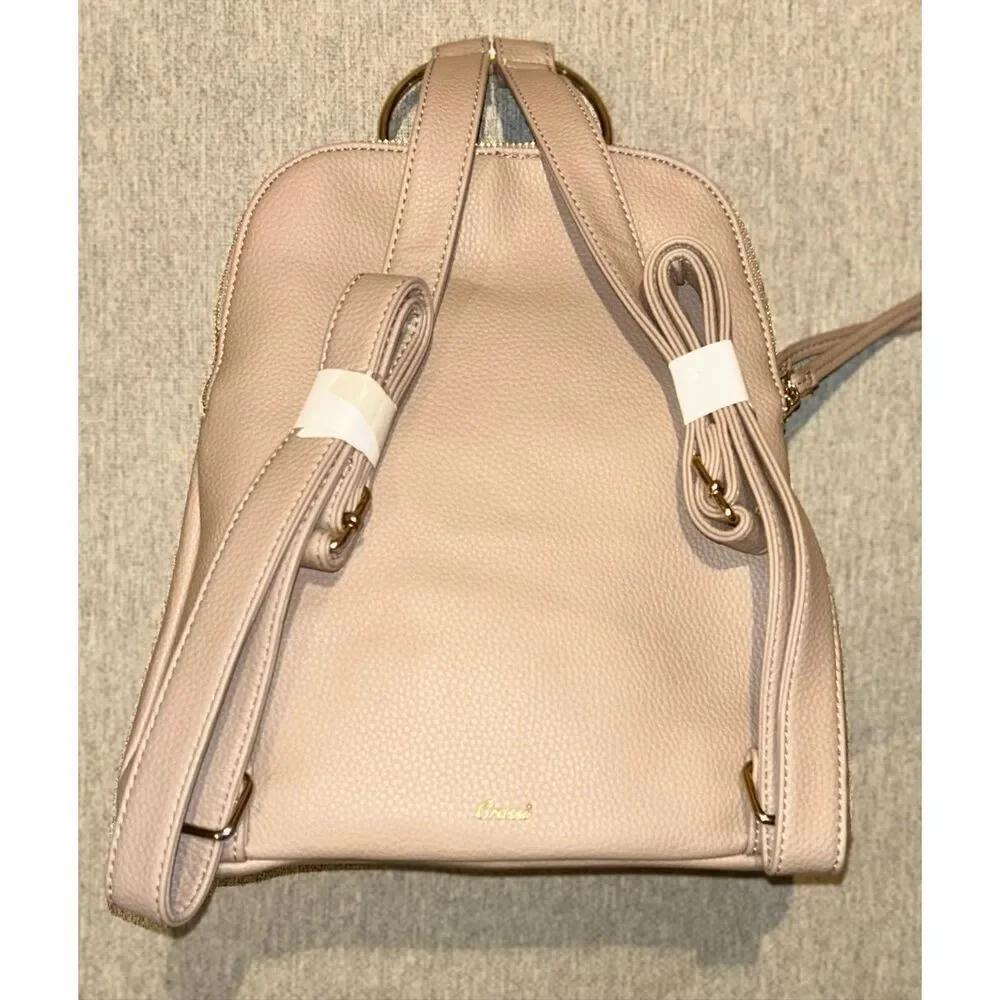 Tan bow backpack